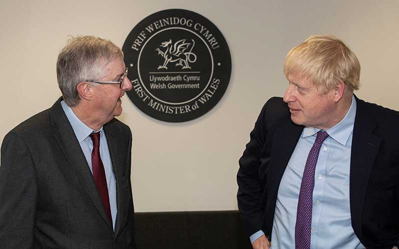 Mark Drakeford and Boris Johnson © 10 Downing Street Licensed under the Open Government Licence v3.0